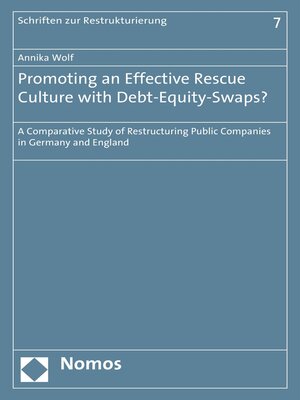 cover image of Promoting an Effective Rescue Culture with Debt-Equity-Swaps?